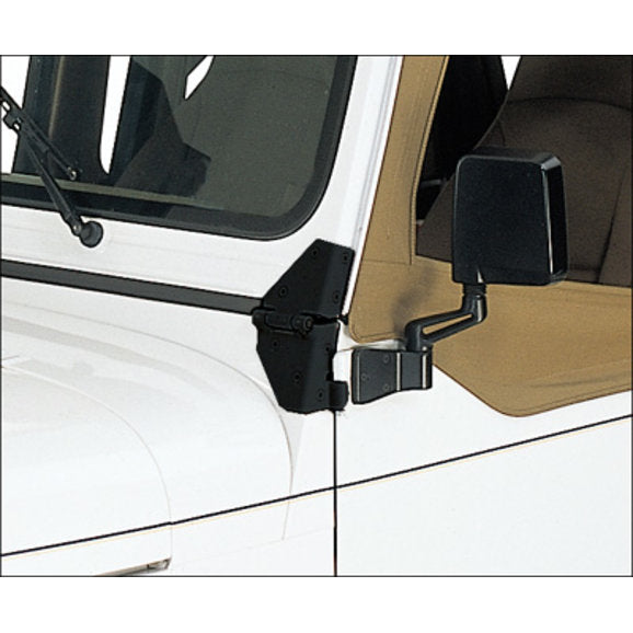 Load image into Gallery viewer, Rampage Products 7603 Windshield Hinges in Black for 76-95 Jeep CJ &amp; Wrangler YJ
