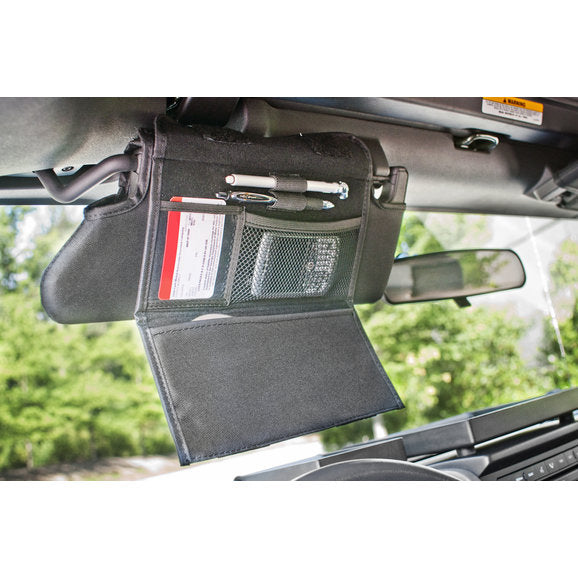 Rugged Ridge 13305.07 Sun Visor Organizer Covers for 07-09 Jeep Wrangler JK