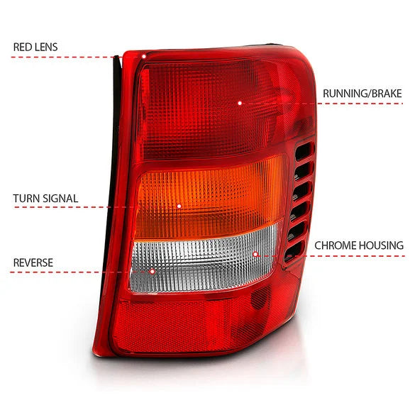 Load image into Gallery viewer, Anzo USA 311308 Tail Lights for 99-04 Jeep Grand Cherokee WJ
