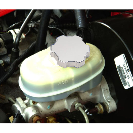 New Century Manufacturing Billet Brake Master Cylinder Cap Cover for 97-06 Jeep Wrangler TJ