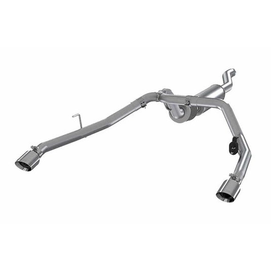 MBRP 2.5" Dual Rear Exit Cat Back Exhaust System for 20-24 Jeep Gladiator JT