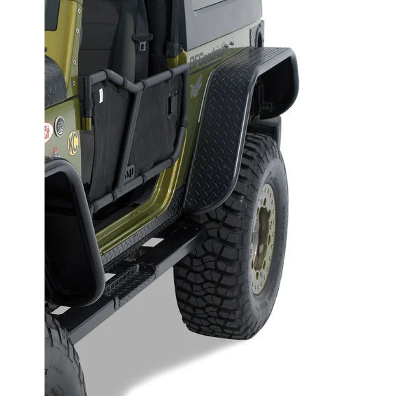 Warrior Products Rear Tube Flares for 07-18 Jeep Wrangler JK 2 Door