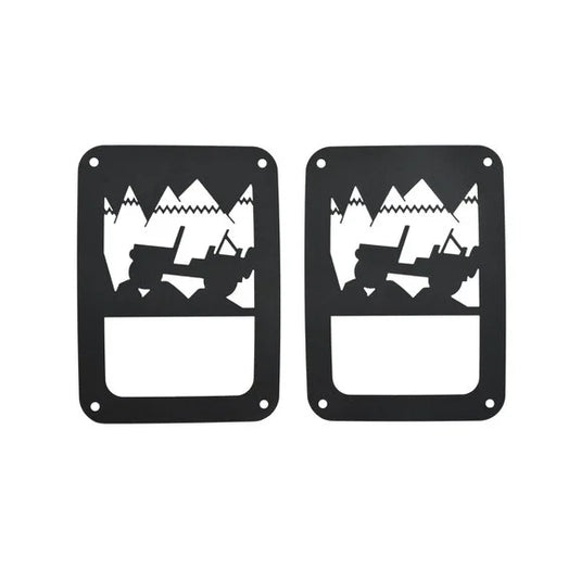 Kentrol 80702 Jeep Heritage Tail Light Guards for 07-18 Jeep Wrangler JK