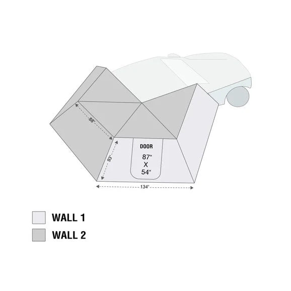 Load image into Gallery viewer, Overland Vehicle Systems Nomadic 270 LT Awning Walls
