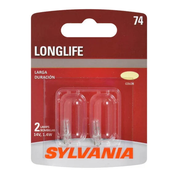 Sylvania 74LL.BP2 #74 Long Life Mini Bulb 2 Pack