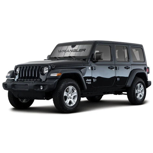 Plasticolor 003962W01 Jeep Wrangler Logo Sunshade