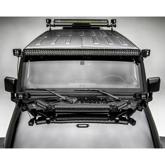 ZROADZ Z374811-KIT-S 52" LED Light Bar with Front Roof Level Mounting Kit for 07-18 Jeep Wrangler JK