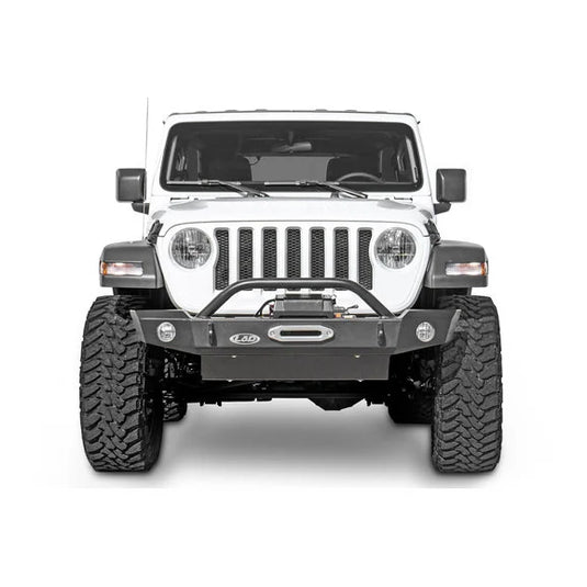 LoD Offroad Signature Series Mid-Width Front Bumper with D-Ring Tabs without Bull Bar for 18-24 Jeep Wrangler JL & Gladiator JT