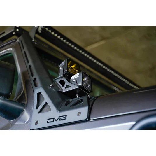 DV8 Offroad LBJL-11 A-Pillar Dual Light Pod Mounts for 18-24 Jeep Wrangler JL and Gladiator JT