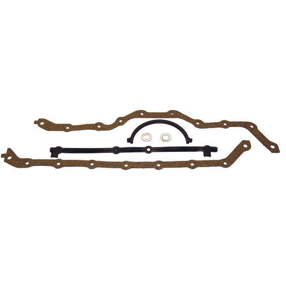 Crown Automotive 83504661 Oil Pan Cork & Rubber Gasket Set for 83-91 Jeep Vehicles with 2.5L 4 Cylinder Engine