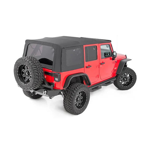 Load image into Gallery viewer, Rough Country RC85130.35 Replacement Soft Top in Black Diamond for 07-09 Jeep Wrangler JK Unlimited
