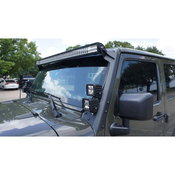 Load image into Gallery viewer, Road Armor Defender Windshield Light Bar Mounts for 07-18 Jeep Wrangler JK
