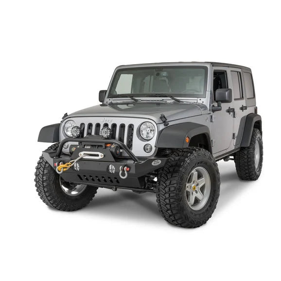 Load image into Gallery viewer, HyLine OffRoad 400100170 Front Bumper Winch Guard Light Bar for 07-18 Jeep Wrangler JK
