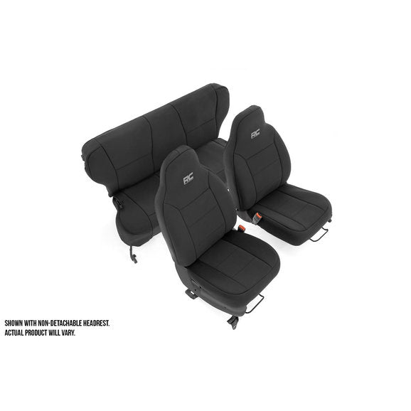 Load image into Gallery viewer, Rough Country Front &amp; Rear Seat Covers for 84-01 Jeep Cherokee XJ
