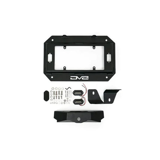 DV8 Offroad TSJL-03 Spare Tire Delete w/ Light Mounts for 18-24 Jeep Wrangler JL