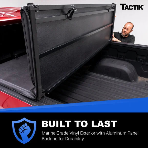 Load image into Gallery viewer, TACTIK Tri-Fold Hard Panel Vinyl Coated Truck Bed Tonneau Cover for 15-23 Ford F-150
