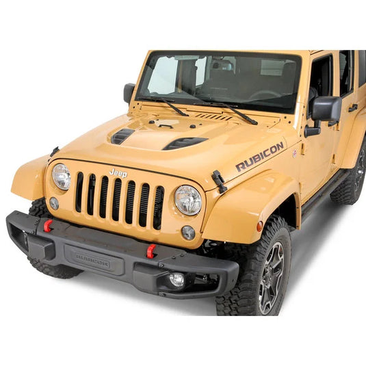 Mopar 82213656AC 10th Anniversary Rubicon Hood with Functional Vents for 07-18 Jeep Wrangler JK