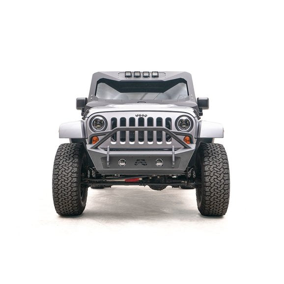 Fab Fours Front Stubby Bumper for 07-18 Jeep Wrangler JK