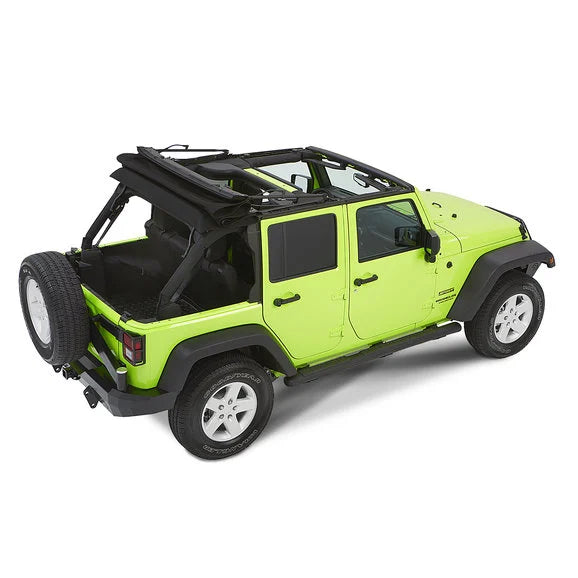 Load image into Gallery viewer, Bestop 54923-35 Trektop NX Glide Soft Top in Black Diamond for 07-18 Jeep Wrangler JK 4 Door
