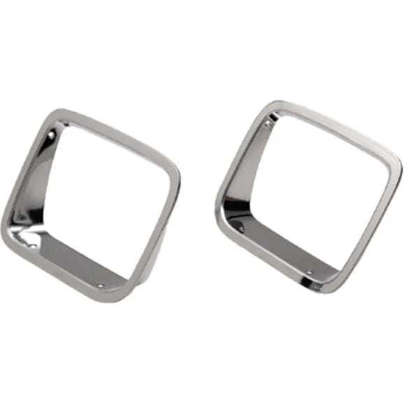 Kentrol 30536 Stainless Steel Headlight Bezels for 87-95 Jeep Wrangler YJ