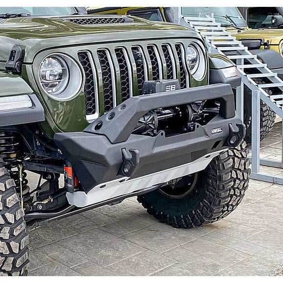 Load image into Gallery viewer, Rival 4x4 Aluminum Front Winch Bumper for 07-24 Jeep Wrangler JK, JL &amp; Gladiator JT
