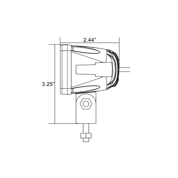 Load image into Gallery viewer, Vision X 4007314 2&quot; Solstice Solo LED Pod 10° Narrow Beam in Black
