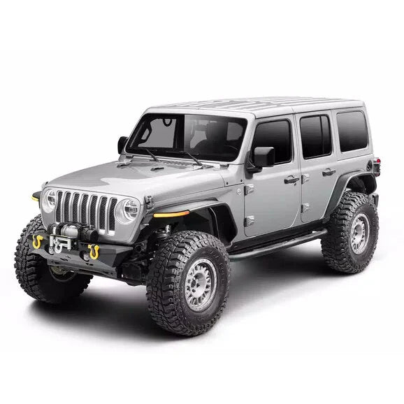 Load image into Gallery viewer, Rugged Ridge 11641.13 Front Metal Max Fender Flare Kit for 18-24 Jeep Wrangler JL and Gladiator JT
