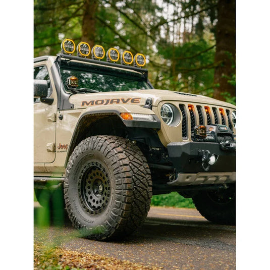 Quadratec STEALTH 7" Round Eclipse Light Bar Kit for 18-24 Jeep Wrangler JL & Gladiator JT