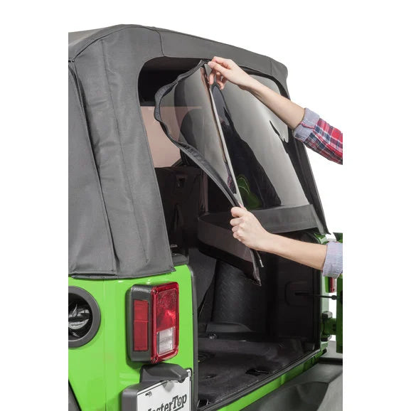 Load image into Gallery viewer, MasterTop Replacement Rear Window for 07-18 Jeep Wrangler JK with Original Mopar Soft Top
