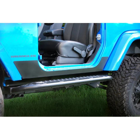 Load image into Gallery viewer, HyLine OffRoad 400.300.130 Rocker Guards for 07-18 Jeep Wrangler Unlimited JK
