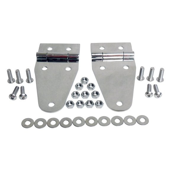 Crown Automotive RT34012 Stainless Steel Hood Hinge Set for 55-95 Jeep CJ & Wrangler YJ