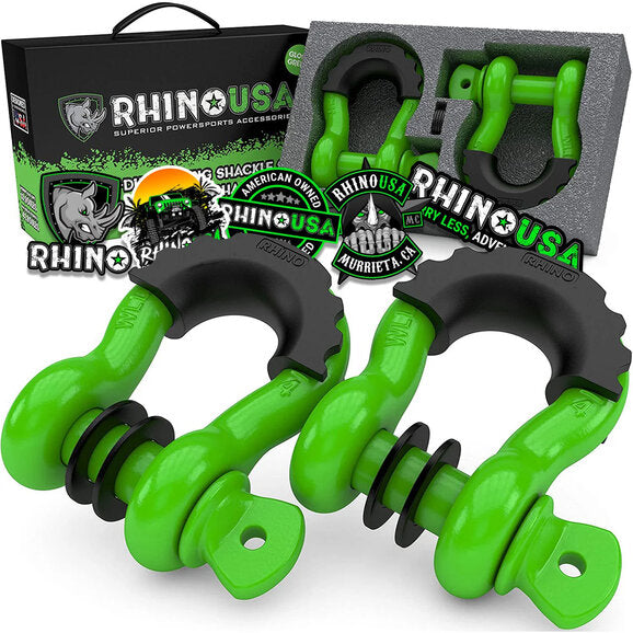 Load image into Gallery viewer, Rhino USA 3/4&quot; D-Ring Shackle Set
