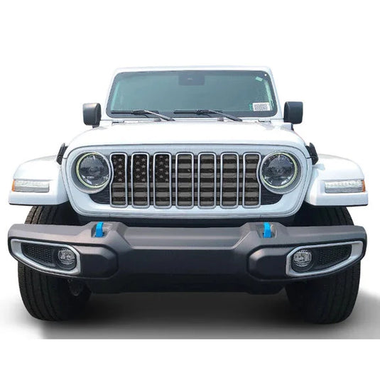 Under The Sun Inserts American Flag Series Grille Insert for 24 Jeep Wrangler JL and Gladiator JT