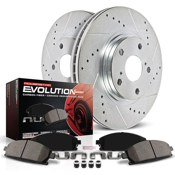 Load image into Gallery viewer, Power Stop Rear Z23 Evolution Sport Upgrade Brake Kit for 18-24 Jeep Wrangler JL
