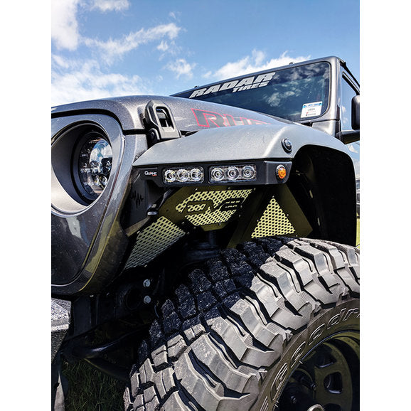 Load image into Gallery viewer, Quake LED QTE991 9.5&quot; x 1.5&quot; Fender Chop Kit w/ DRL Switchback Turn Signal &amp; Amber Side Marker Light for 18-20 Jeep Wrangler JL &amp; Gladiator JT (Rubicon only)
