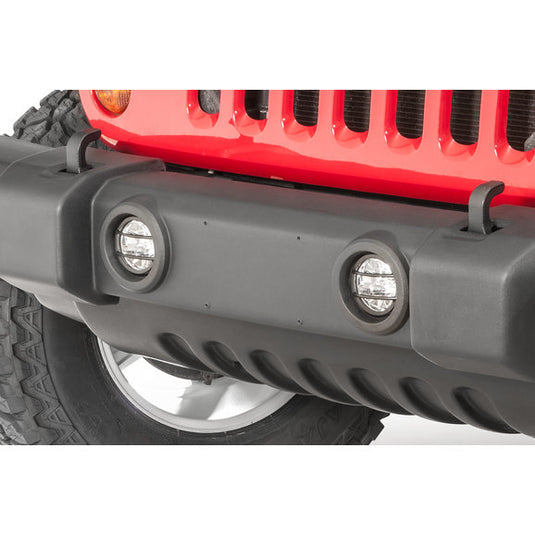 Kentrol Stainless Steel Fog Light Covers for 07-18 Jeep Wrangler JK