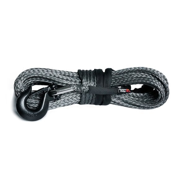 Load image into Gallery viewer, Rugged Ridge 15102.12 Synthetic Winch Rope 7/16&quot; x 90&#39; in Dark Gray
