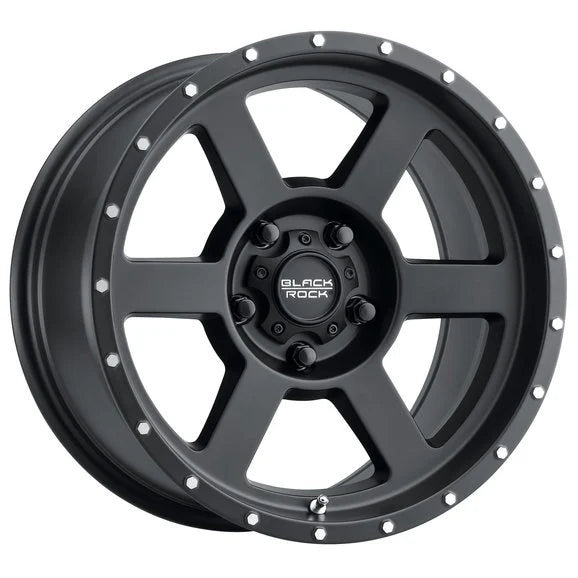 Black Rock Series 965B Invasion Wheel for 07-21 Jeep Wrangler JK, JL, & Gladiator JT