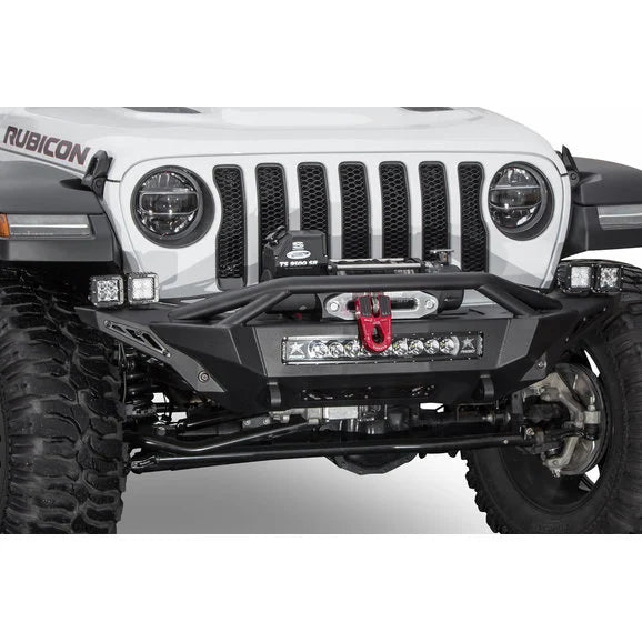 Load image into Gallery viewer, ADD Offroad F961232080103 Stealth Fighter Mid Length Front Winch Bumper for 18-24 Jeep Wrangler JL &amp; Gladiator JT
