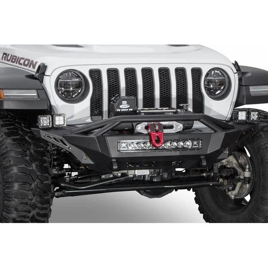 ADD Offroad F961232080103 Stealth Fighter Mid Length Front Winch Bumper for 18-24 Jeep Wrangler JL & Gladiator JT