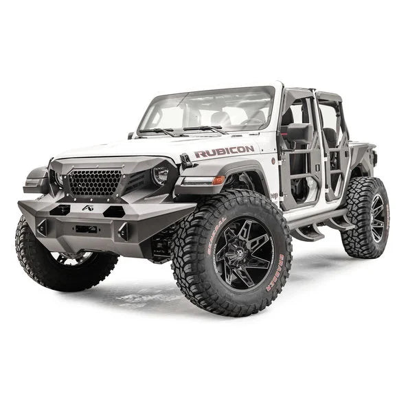 Load image into Gallery viewer, Fab Fours GR4610-1 Full Width front Grumper for 18-20 Jeep Wrangler JL &amp; Gladiator JT
