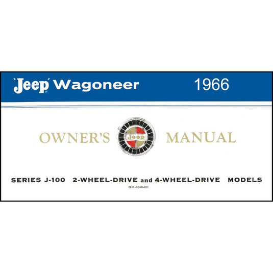 Bishko Automotive Literature Factory Authorized Owners Manuals for 66-91 Wagoneer, Grand Wagoneer & J-Series Trucks