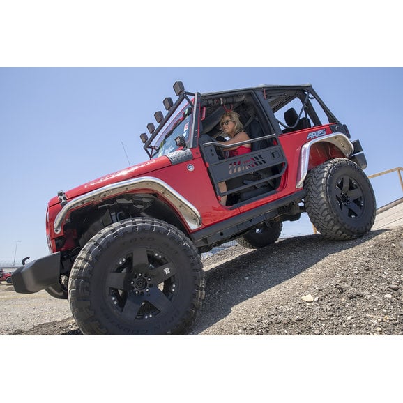 Load image into Gallery viewer, Aries 1500100 Front Tube Doors for 97-06 Jeep Wrangler TJ
