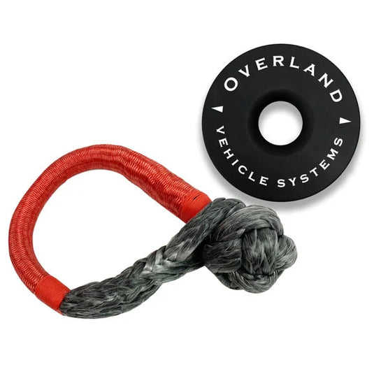 Overland Vehicle Systems Combo Pack Soft Shackle and Recovery Ring