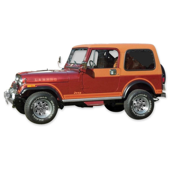 Load image into Gallery viewer, Phoenix Graphix Laredo Vinyl Hood Graphics Kit for 80-84 Jeep CJ-7 Laredo
