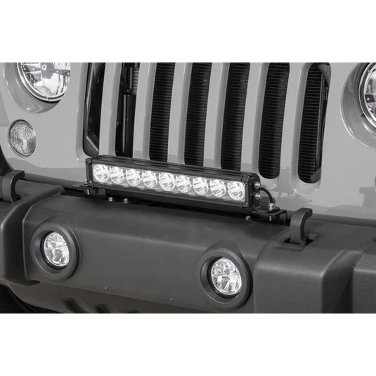 Quadratec J3 LED 17" Light Bar with Grille Mount Brackets and Wiring for 07-18 Jeep Wrangler JK