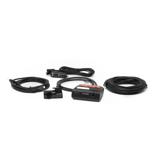 Alpine DVR-C320R Premium 1080P Night Vision Front & Rear Camera Bundle with Built-In Drive Assist