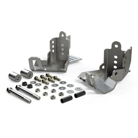 Teraflex 36-07-01-300 HD Rear Shock Skid Plate Kit for 07-18 Jeep Wrangler JK with Falcon Shocks