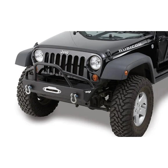 Warrior Products 59750 Front Stubby Winch Bumper with Pre Runner for 07-18 Jeep Wrangler JK