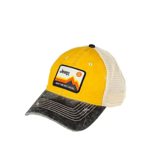 Jeep Merchandise Jeep Logo Garment Washed Trucker Hats